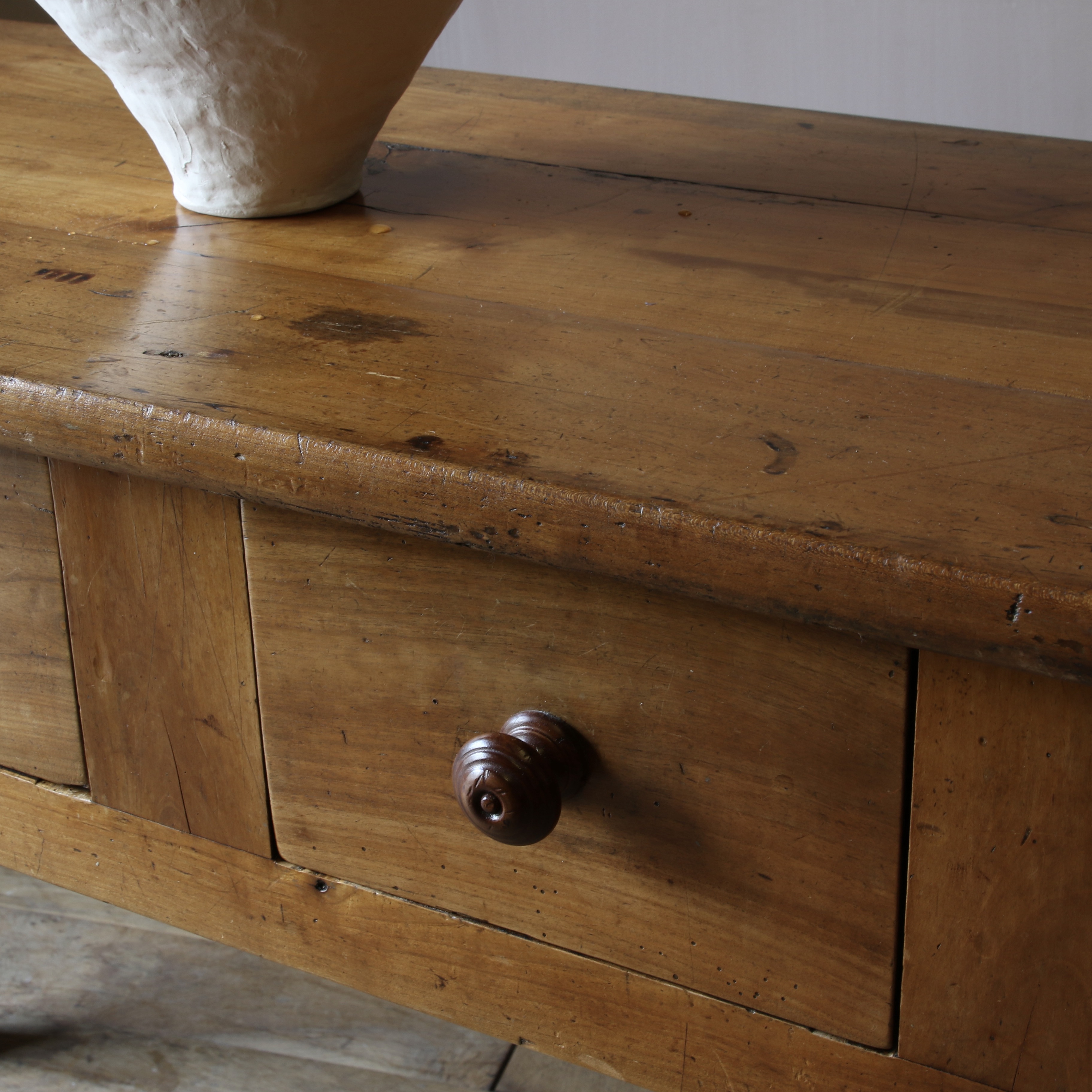 Three Drawer Cherrywood Side Table